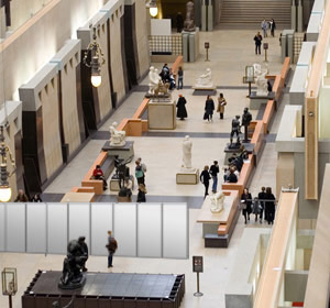 Diviser des salles d'exposition